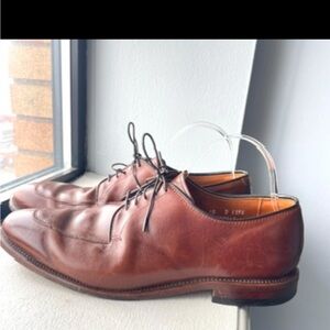 Allen Edmonds brown loafers